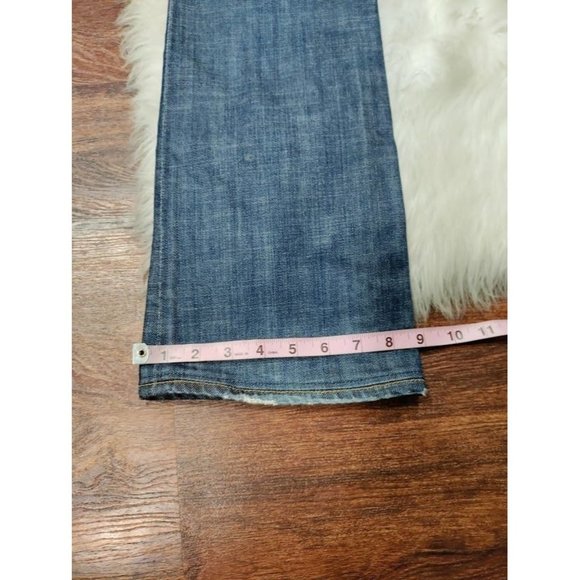 AG Adriano Goldschmied Mid Rise 90s Flare Leg Jeans Dark Denim Blue Y2K Size 27 - Picture 5 of 13